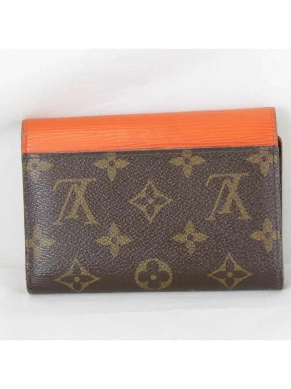 Louis Vuitton Portefeuille Ma Trifold Wallet Monogram Canvas Epi Leather Orange